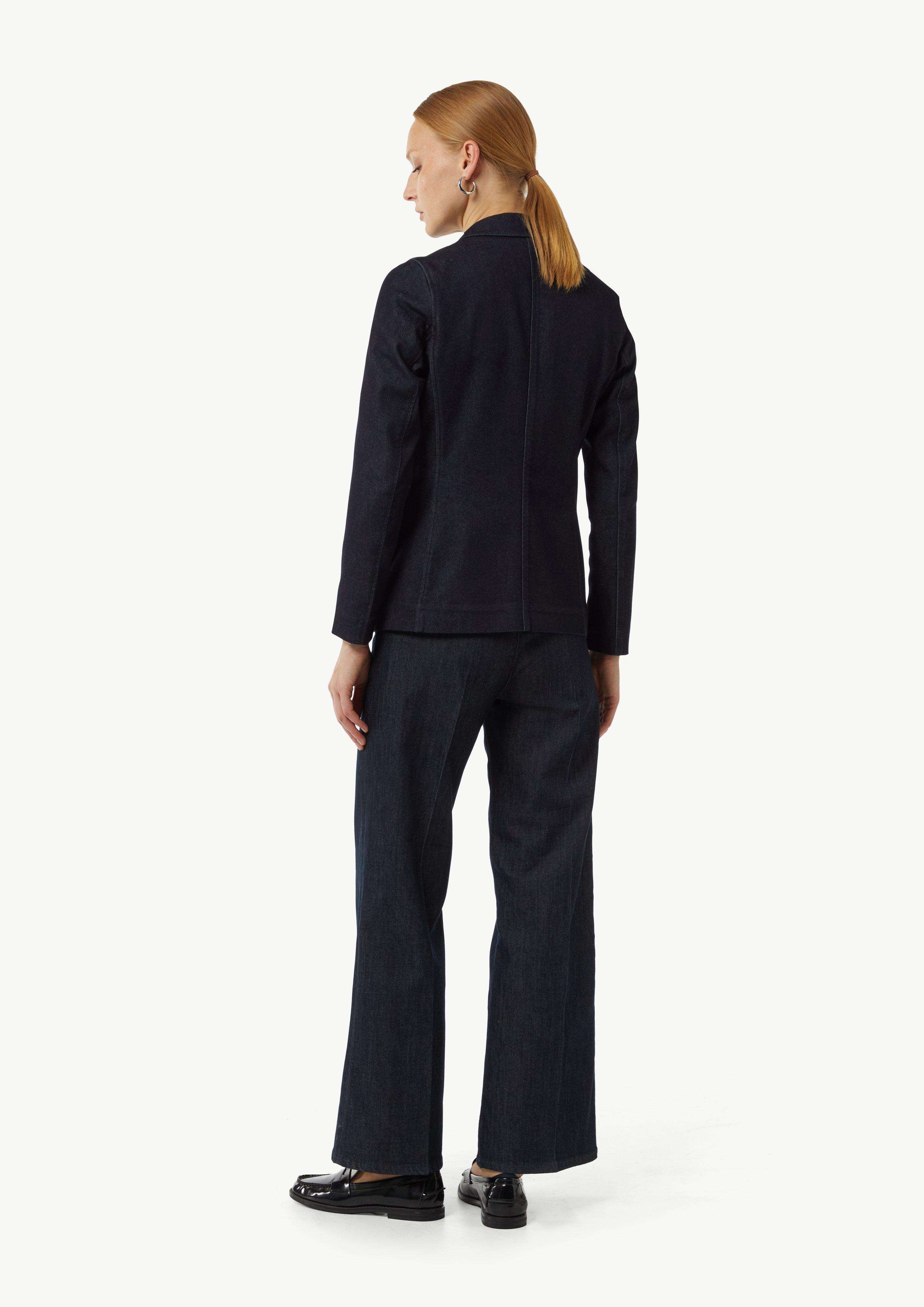Jeansblazer mit Reverskragen - navy