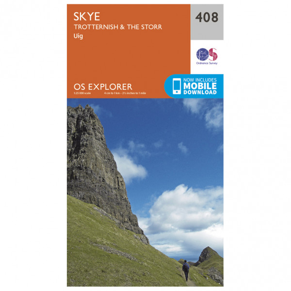 Ordnance Survey - Skye / Trotternish / The Storr EXP408 - Wanderkarte
