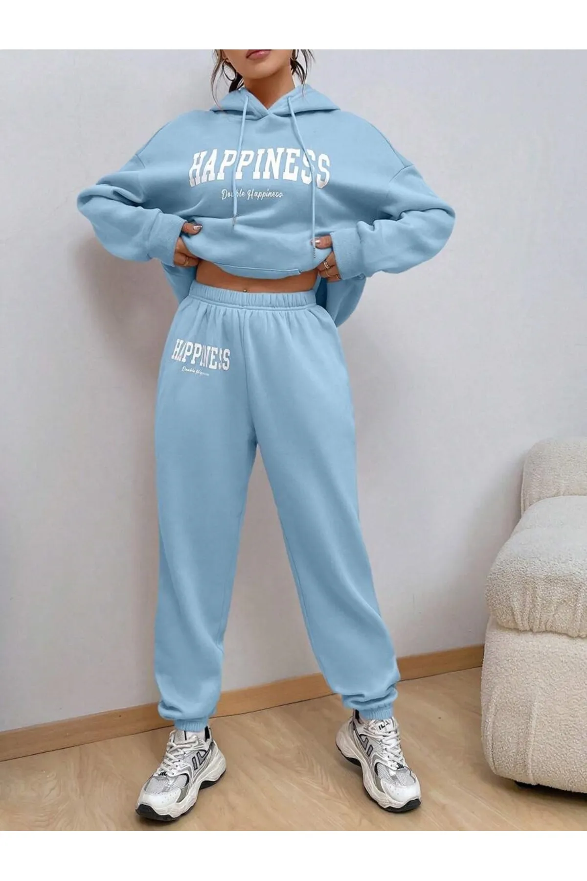 MOONBULL  Sport-Sweatsuit Set - Blau - Regular Fit