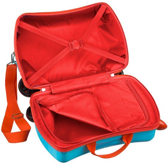 UNDERCOVER Kinderkoffer Ride-on Trolley, Spider-Man, 4 Rollen, zum sitzen und ziehen