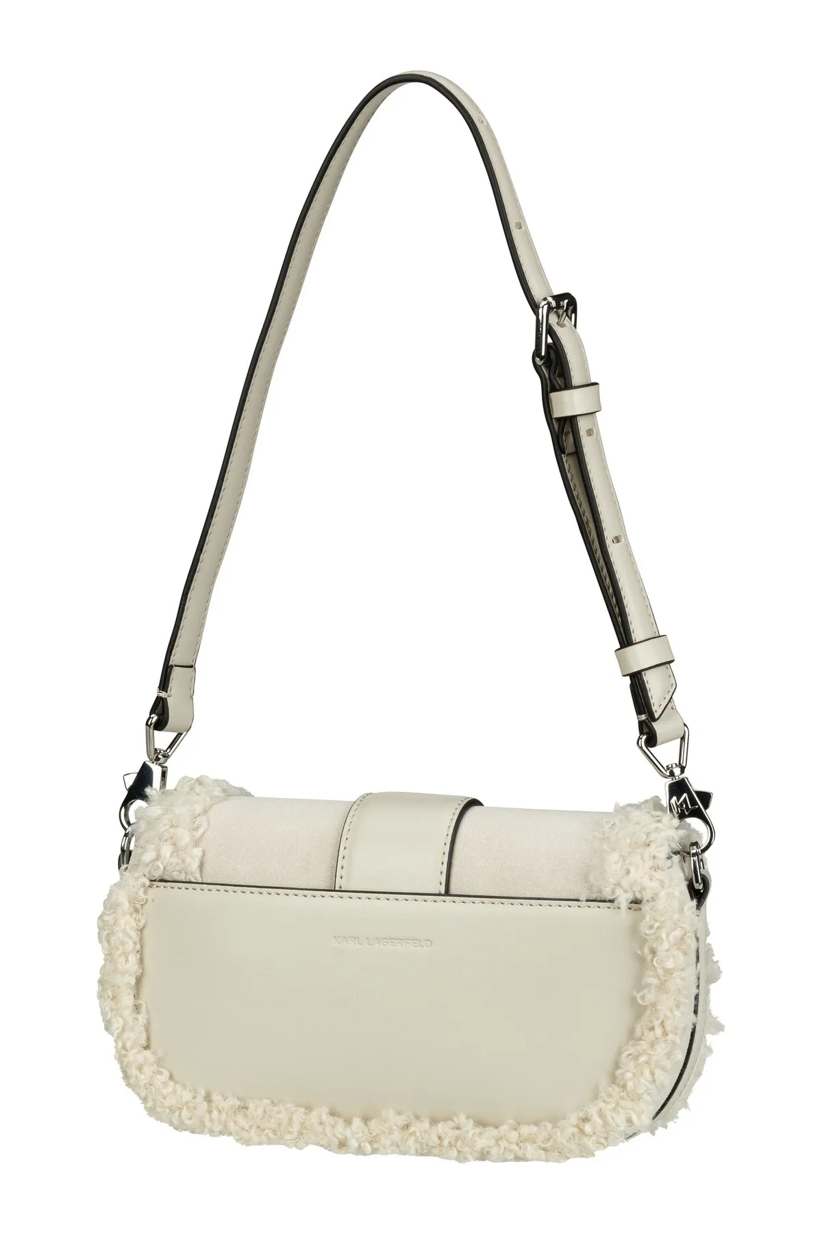 Karl Lagerfeld  Schultertasche K/Saddle SP SM SHB Wildleder Shearling