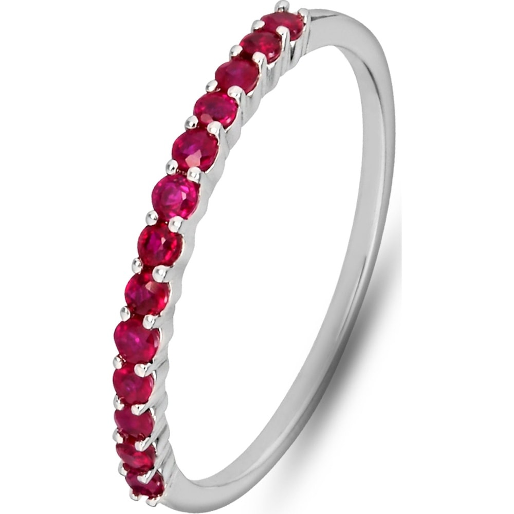 Valeria Bague pour femme 375 Or blanc rouge, or blanc Bague