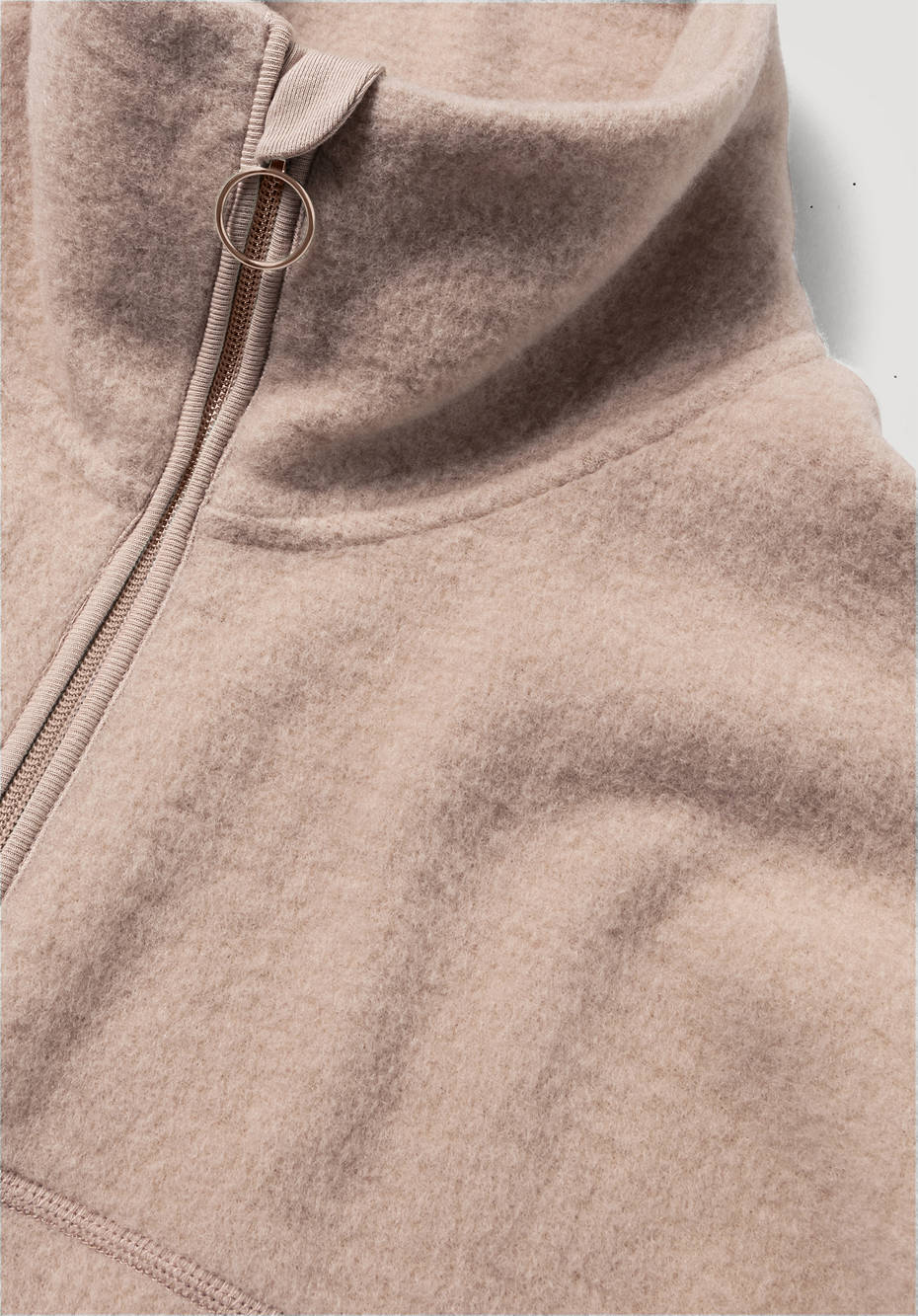 Wollfleece Jacke aus reiner Bio-Merinowolle