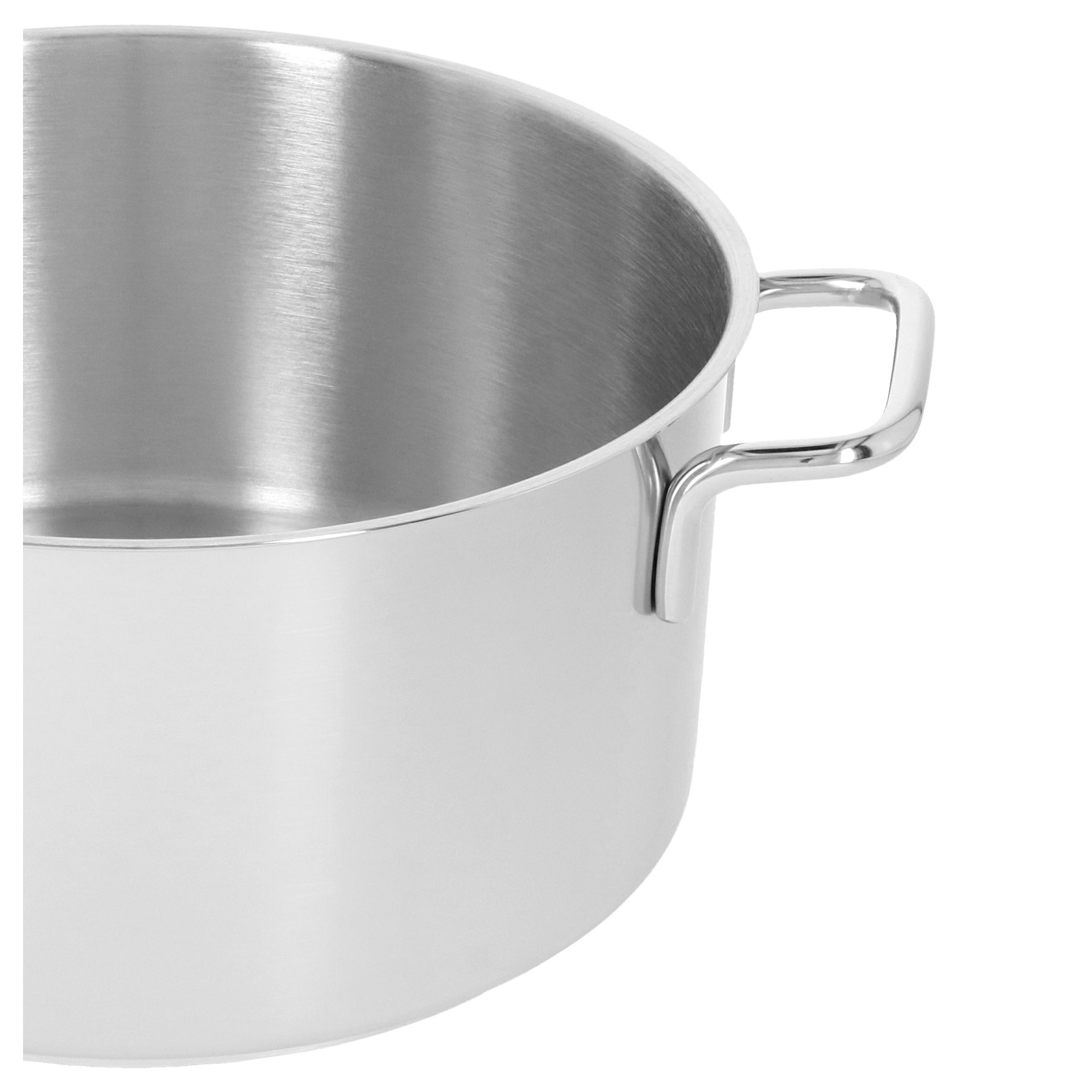 Bratentopf ohne Deckel 22 cm, 18/10 Edelstahl