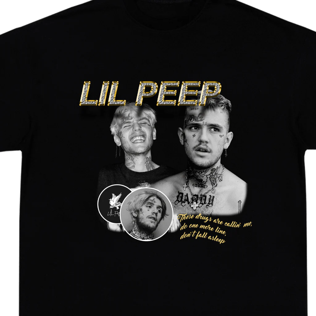 LIL PEEP BLACK T-SHIRT
