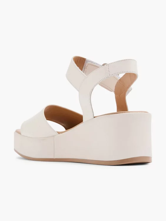 5th Avenue Leder Keilsandalette