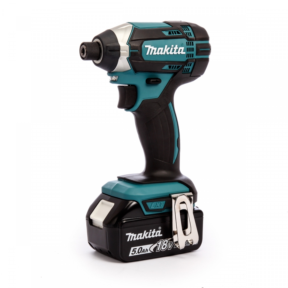 Makita DLX2145TJ Kombinovaná sada 18V 5,0 Ah Li-ion DHP458 akumulátorová příklepová vrtačka + rázový utahovák DTD152 v M-Boxu