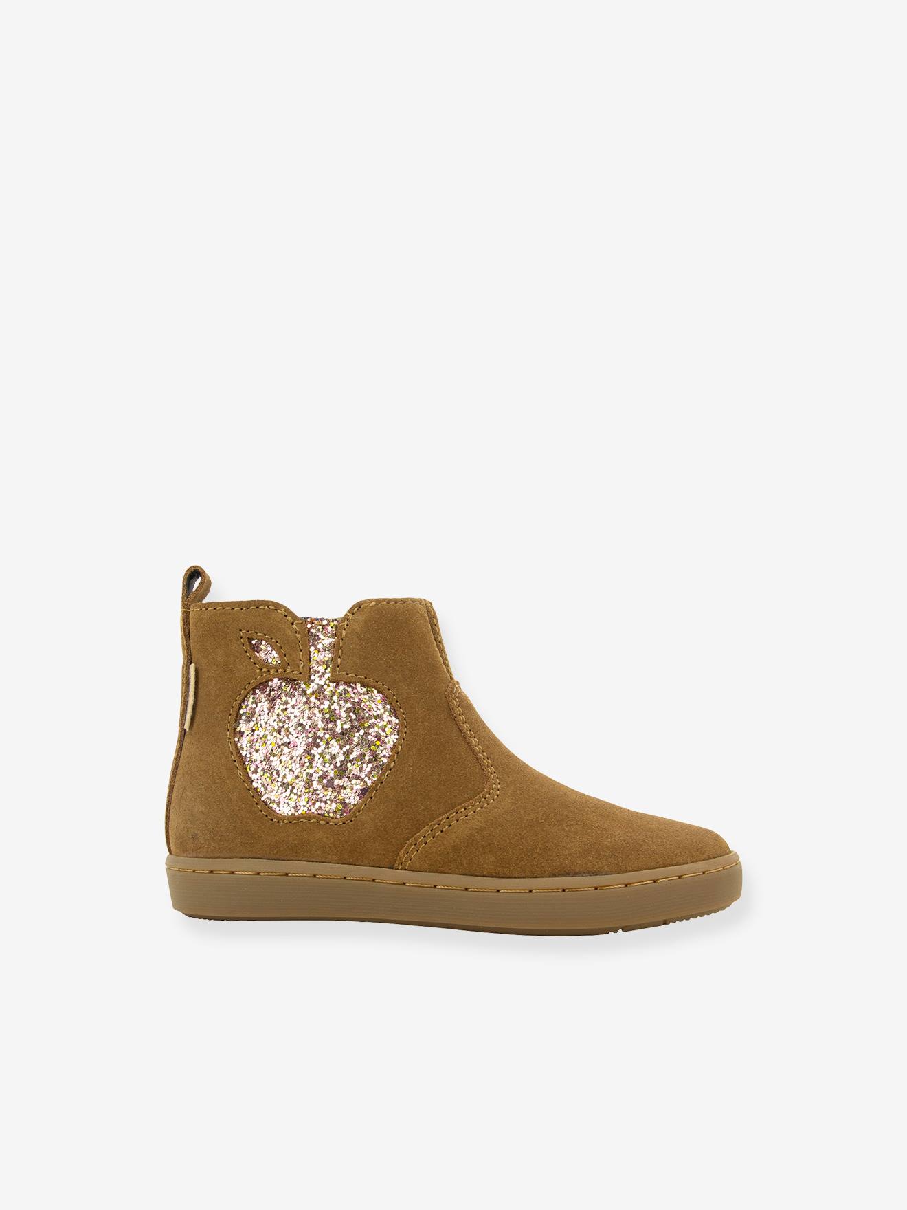 Shoo-Pom Kinder Boots PLAY NEW APPLE VELOURS SHOO POM - karamell