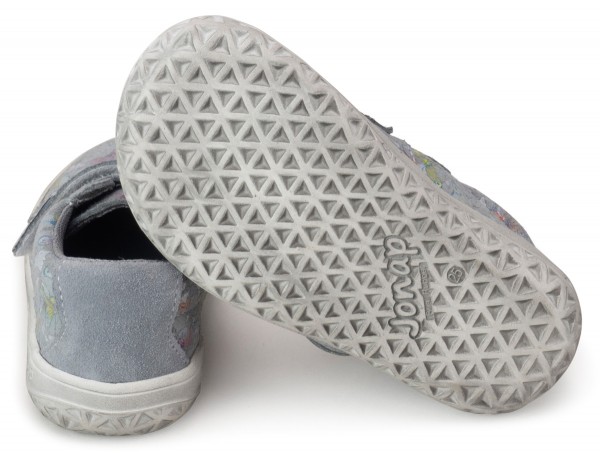 Jonap slim ~ LowCut Klettschuh Leder ~ Grey Butterflies
