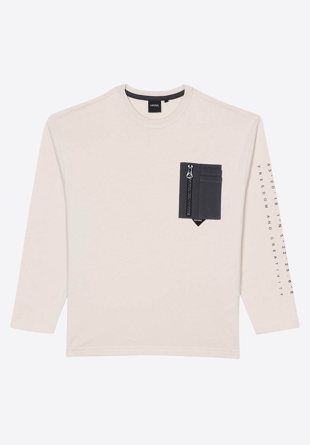 EDGE   T-shirt écru garçon 100% coton