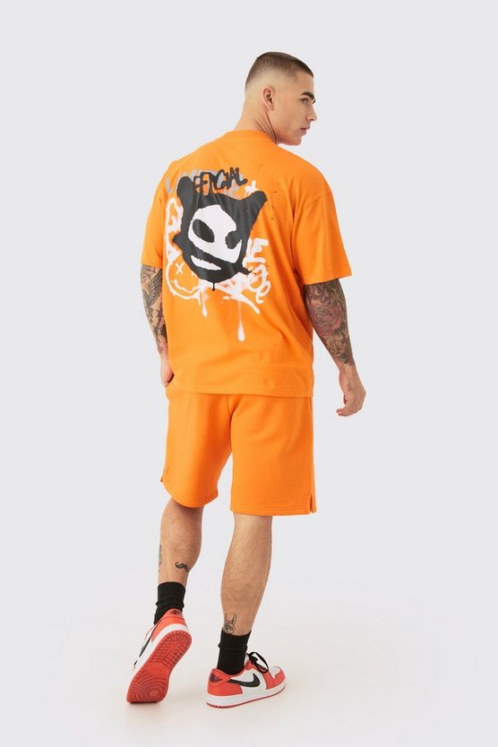 Oversize Trainingsanzug mit Limited Edition Graffiti-Print