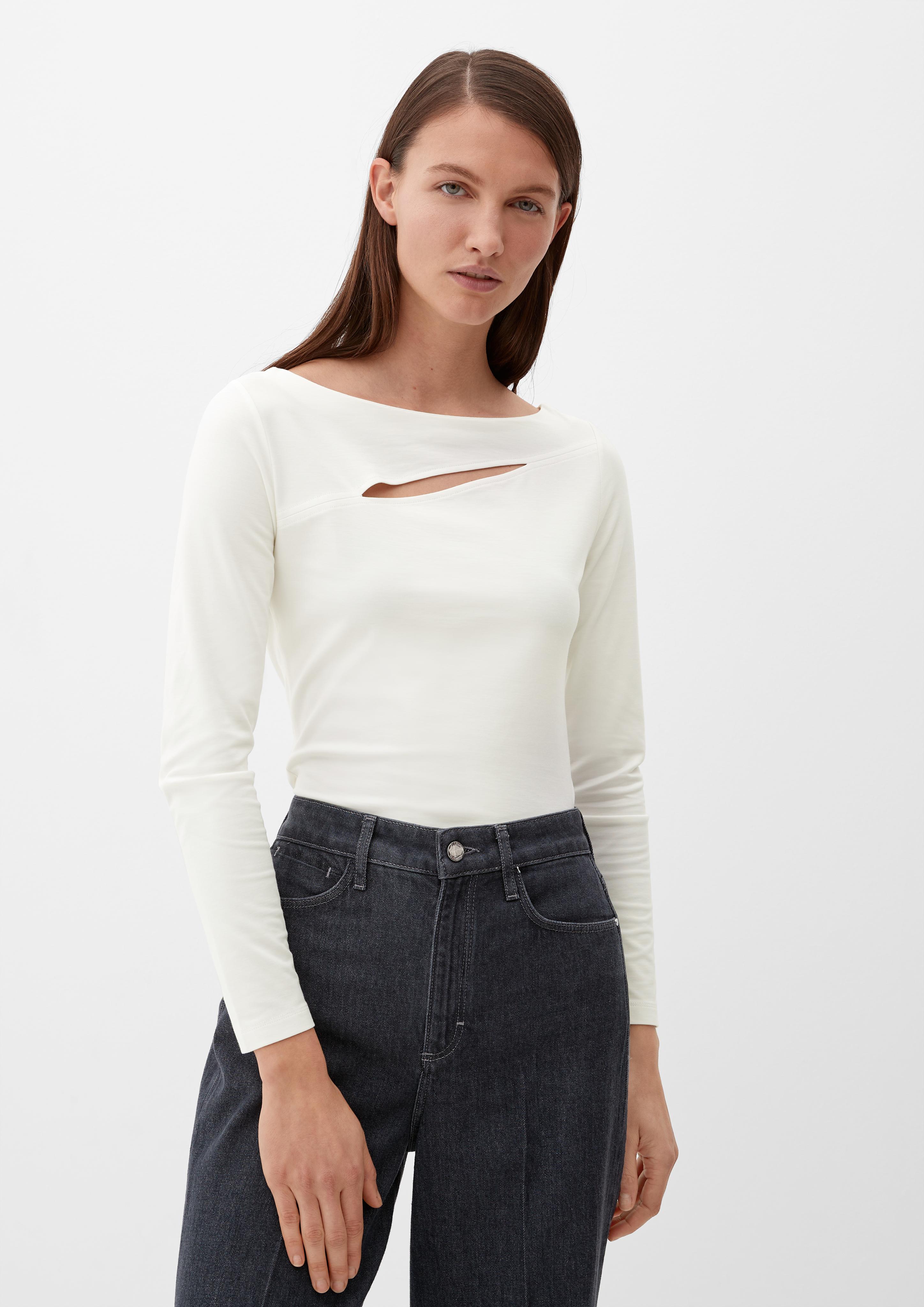 Langarmshirt aus Viskosemix  2133300-0200