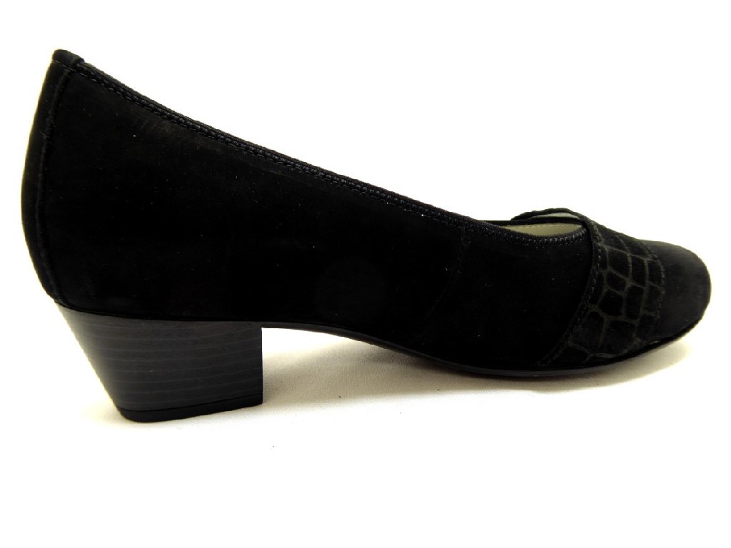 WALDLÄUFER Komfort Pumps schwarz