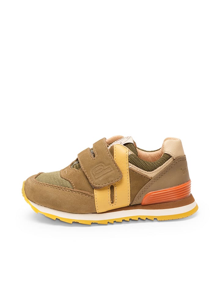bisgaard Leder-Sneakers in Khaki günstig kaufen