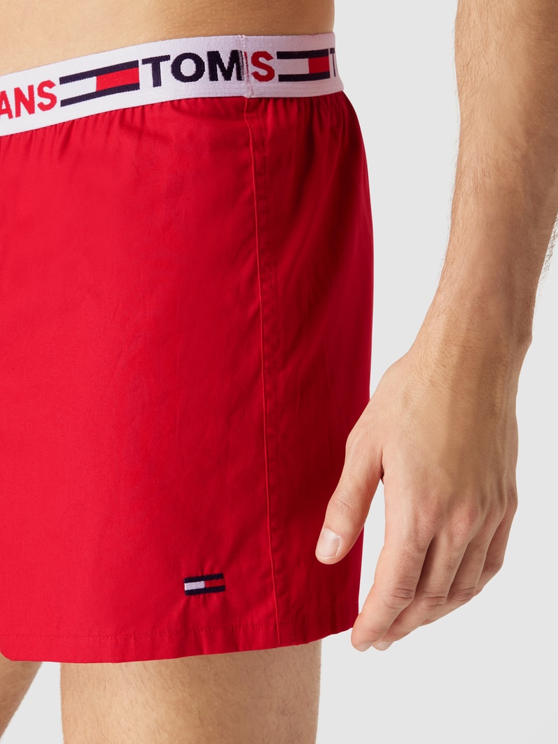 Boxershorts mit Logo-Bund in rot