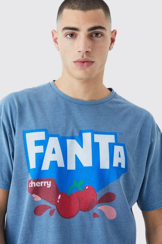Oversize T-Shirt mit lizenziertem Fanta Cherry Print