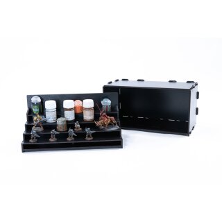 Black Paint Rack: Farbregal ausziehbar (Tribüne)
