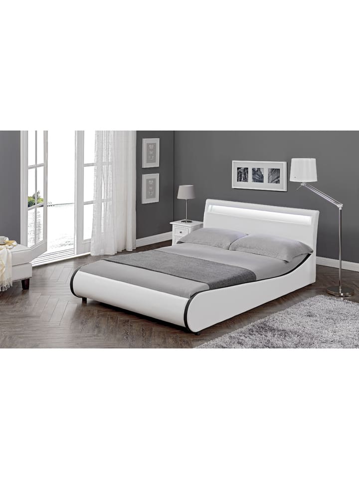 Corium Corium LED Valencia Polsterbett  in Weiß (B)180cm günstig kaufen onesize