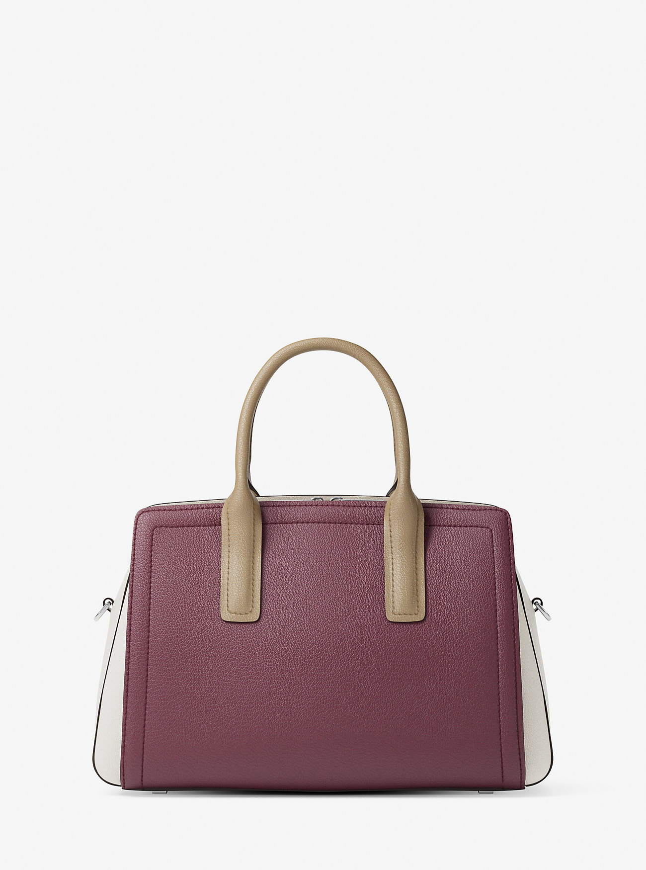 Laila medium fargeblokkert skinnveske – OXBLOOD MLTI