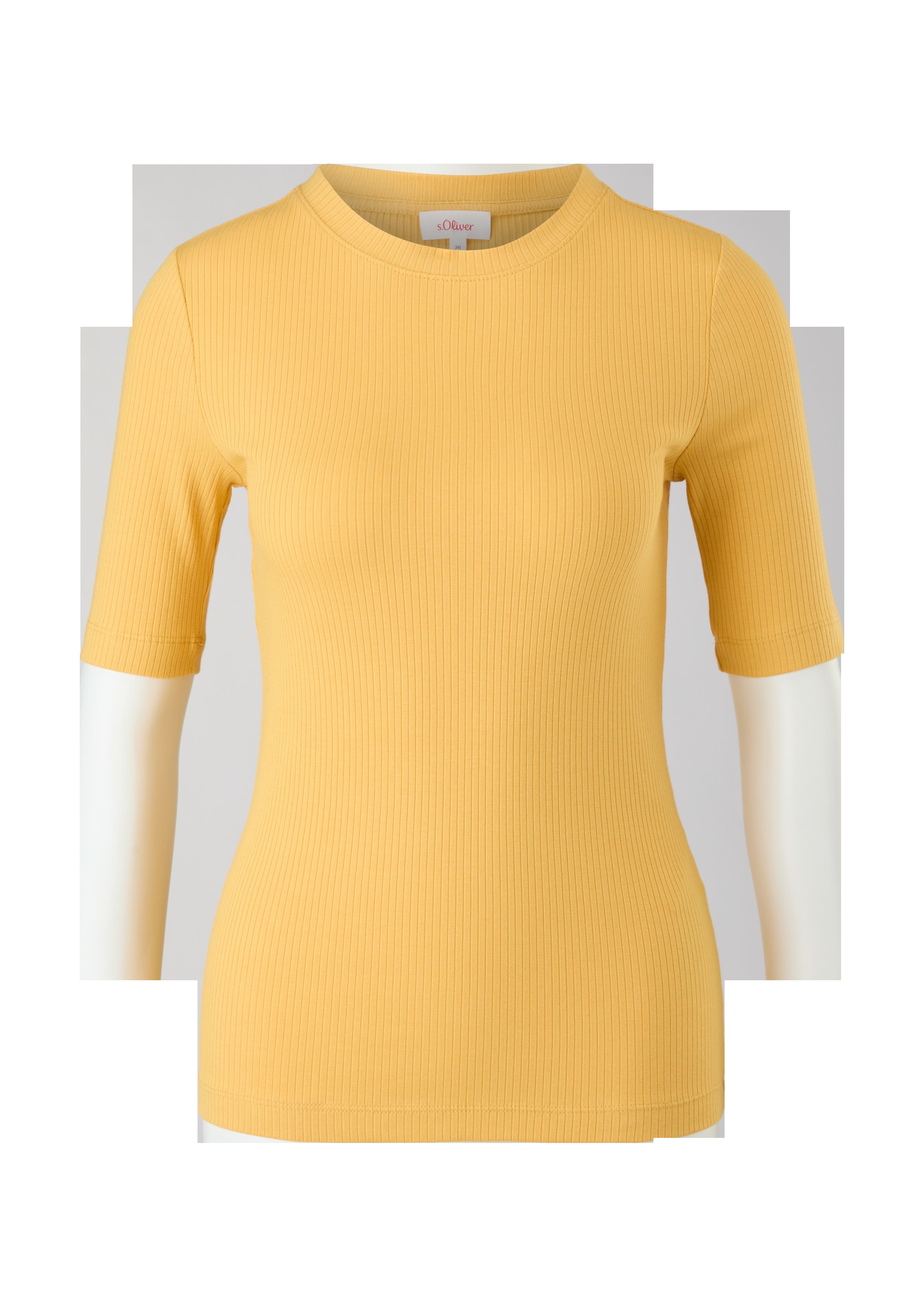 Jerseyshirt mit Ripp-Struktur  2122304-1610