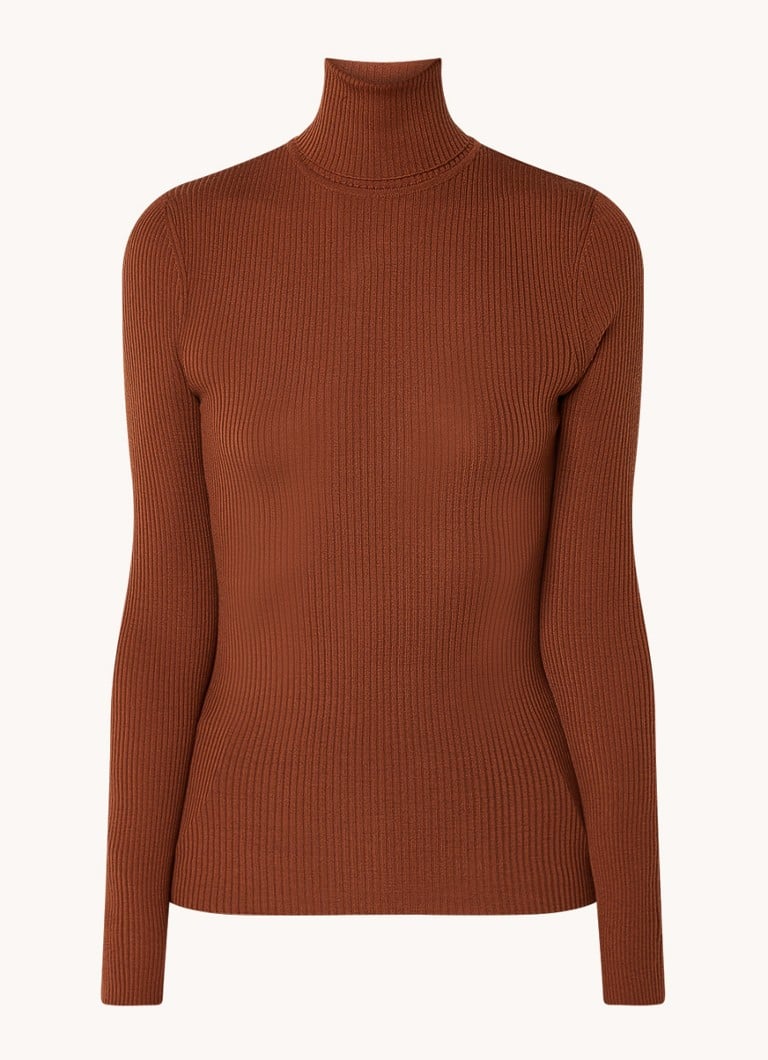 Pulover cu guler înalt și nervuri Wolford