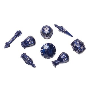 PolyHero Rogue 8 Dice Set Midnight Blue (8)
