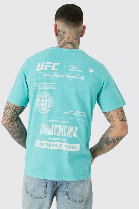 Tall grünes T-Shirt mit lizenziertem Ufc Print