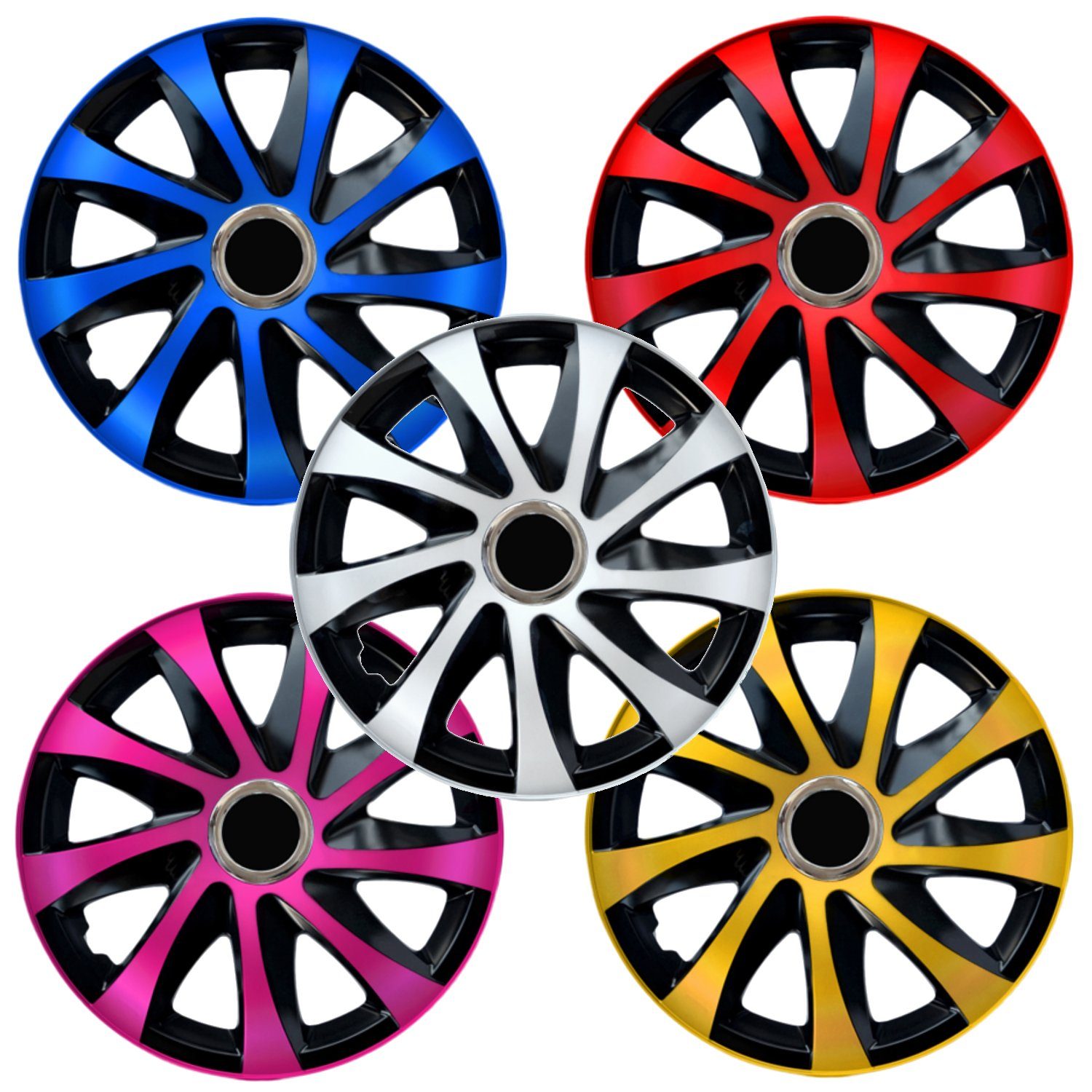 NRM Radkappen Drift Extra, 14 in Zoll, Radkappen 14 Zoll 4er Set