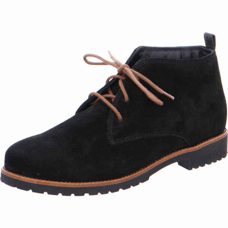 GANTER Schnür-Stiefeletten schwarz FRIDA