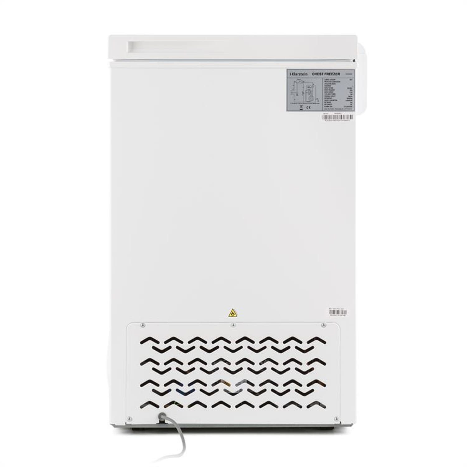 Klarstein Gefrierschrank HEA9-Iceblokk-100 10029353A, 84.5 cm hoch, 54.5 cm breit, Tiefkühlschrank freistehend Gefriertruhe Gefrierschrank groß Kühltruhe