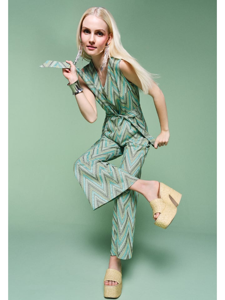 CARTOON Jumpsuit mit Bindegürtel in Mint/Green günstig kaufen
