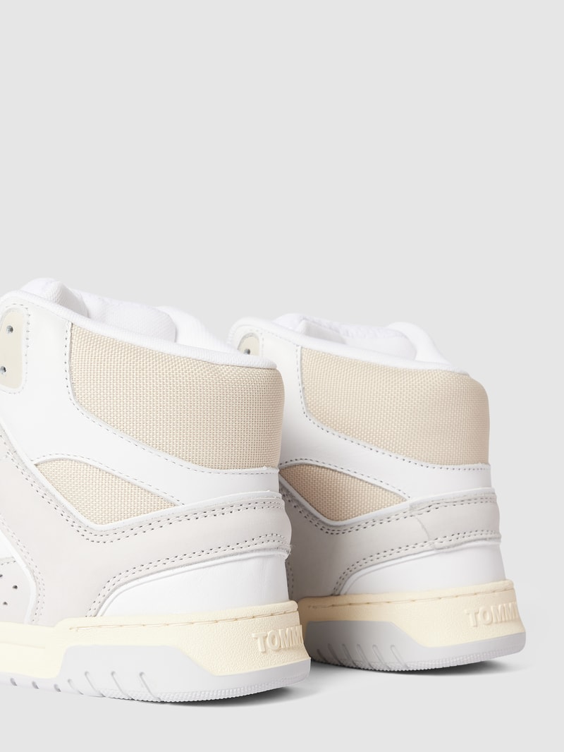 High-Top-Sneaker mit Label-Print Modell 'SKATE' in offwhite