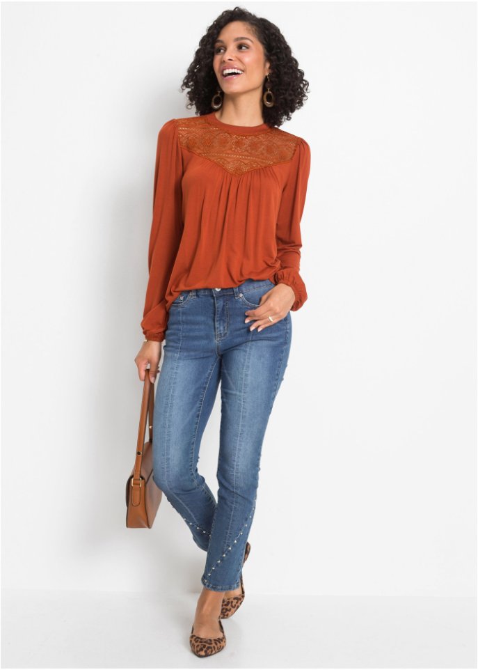 Shirt mit Spitze