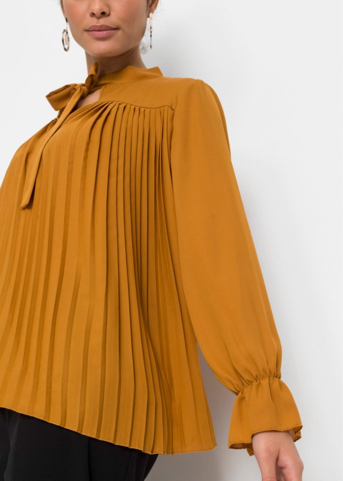 Plissee Bluse