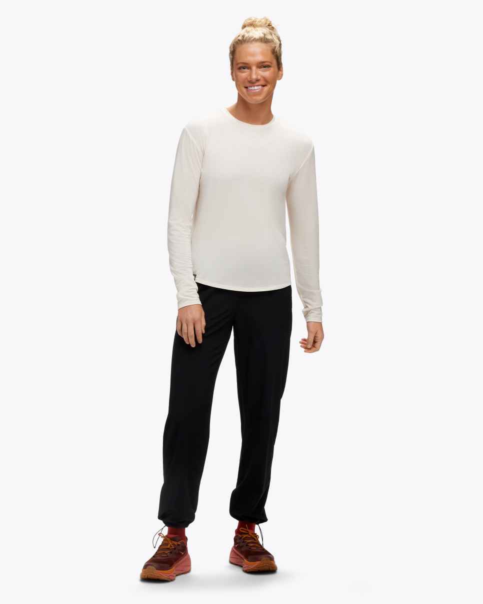 HOKA Essential LS T-skjorte Eggnog