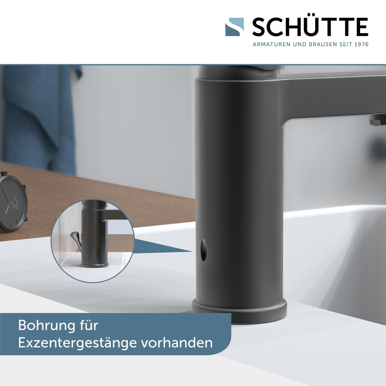 Schütte Waschtischarmatur ELEPHANT, Graphit matt