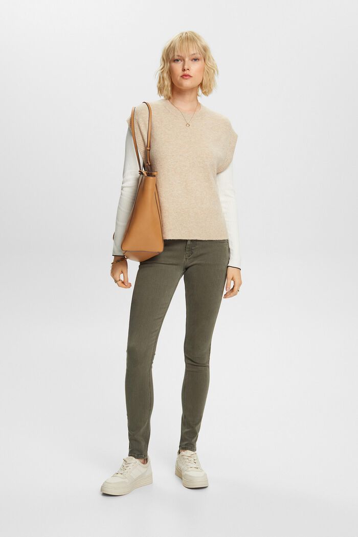 Skinny Hose mit mittlerer Bundhöhe