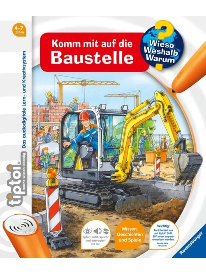 Ravensburger tiptoi® Wieso? Weshalb? Warum? Komm mit auf die Baustelle günstig kaufen onesize
