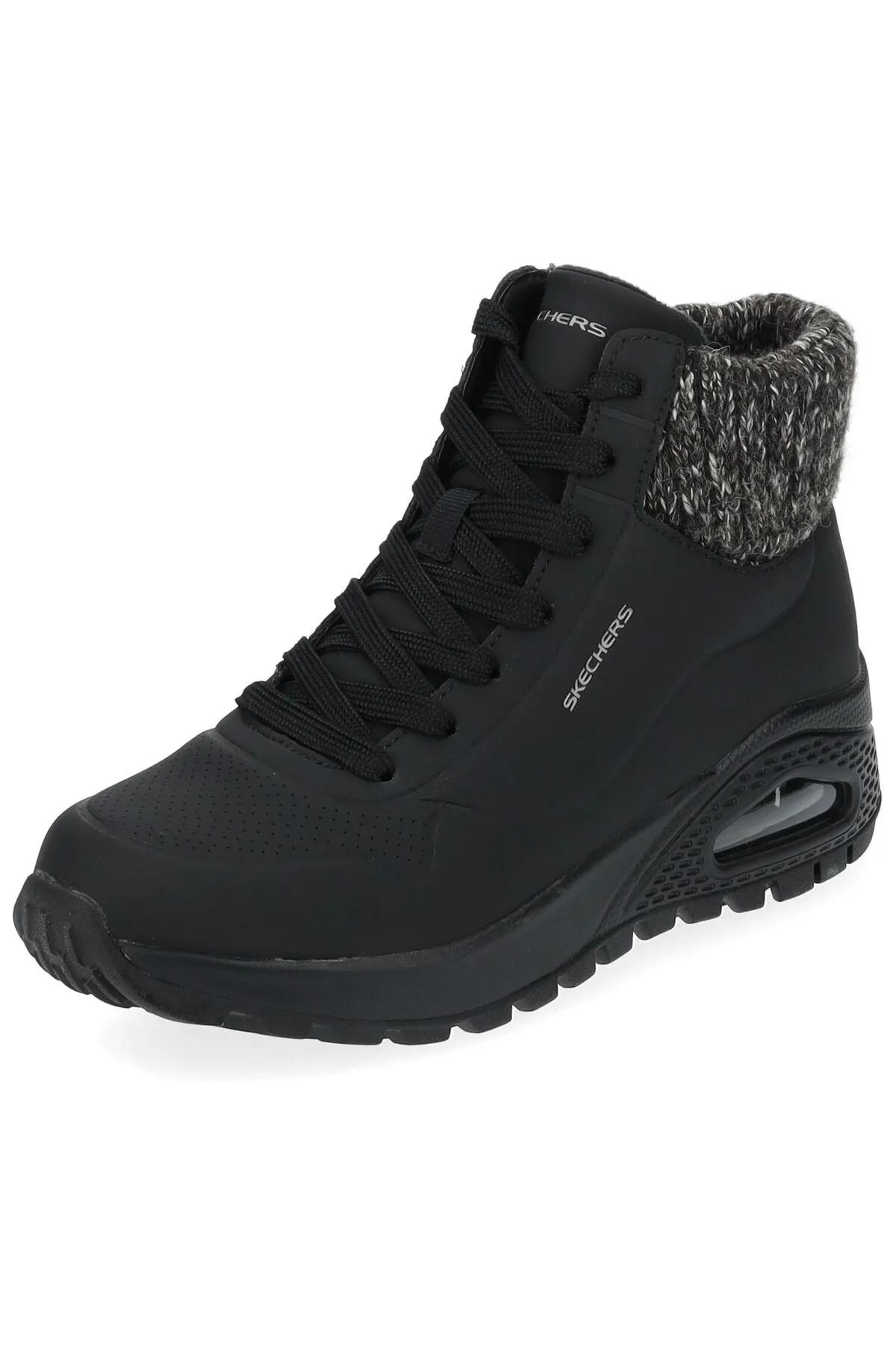 SKECHERS  Stiefelette - Schwarz - Flacher Absatz