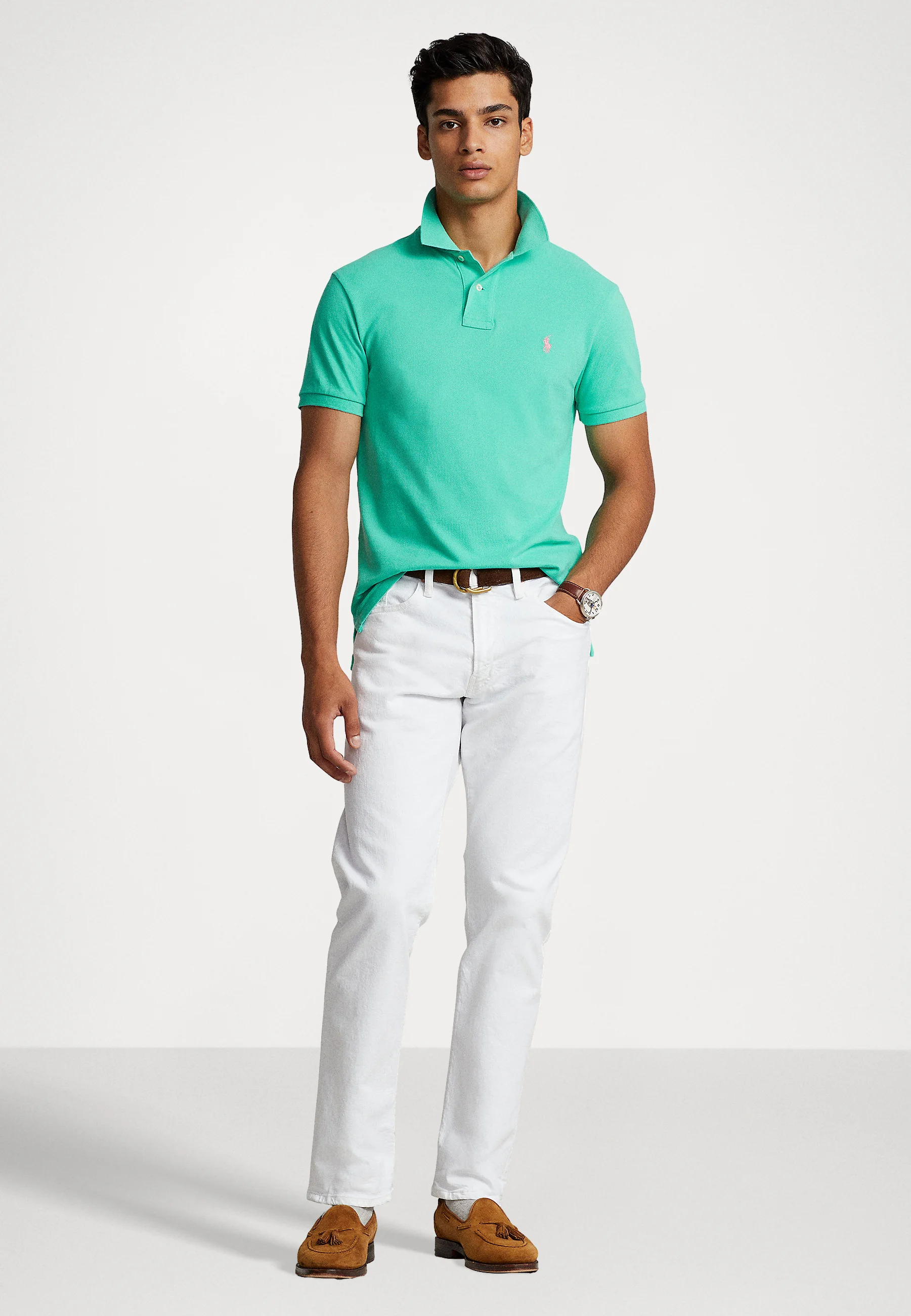 Polo Ralph Lauren Camisa polo de malla ajustada personalizada - Polo