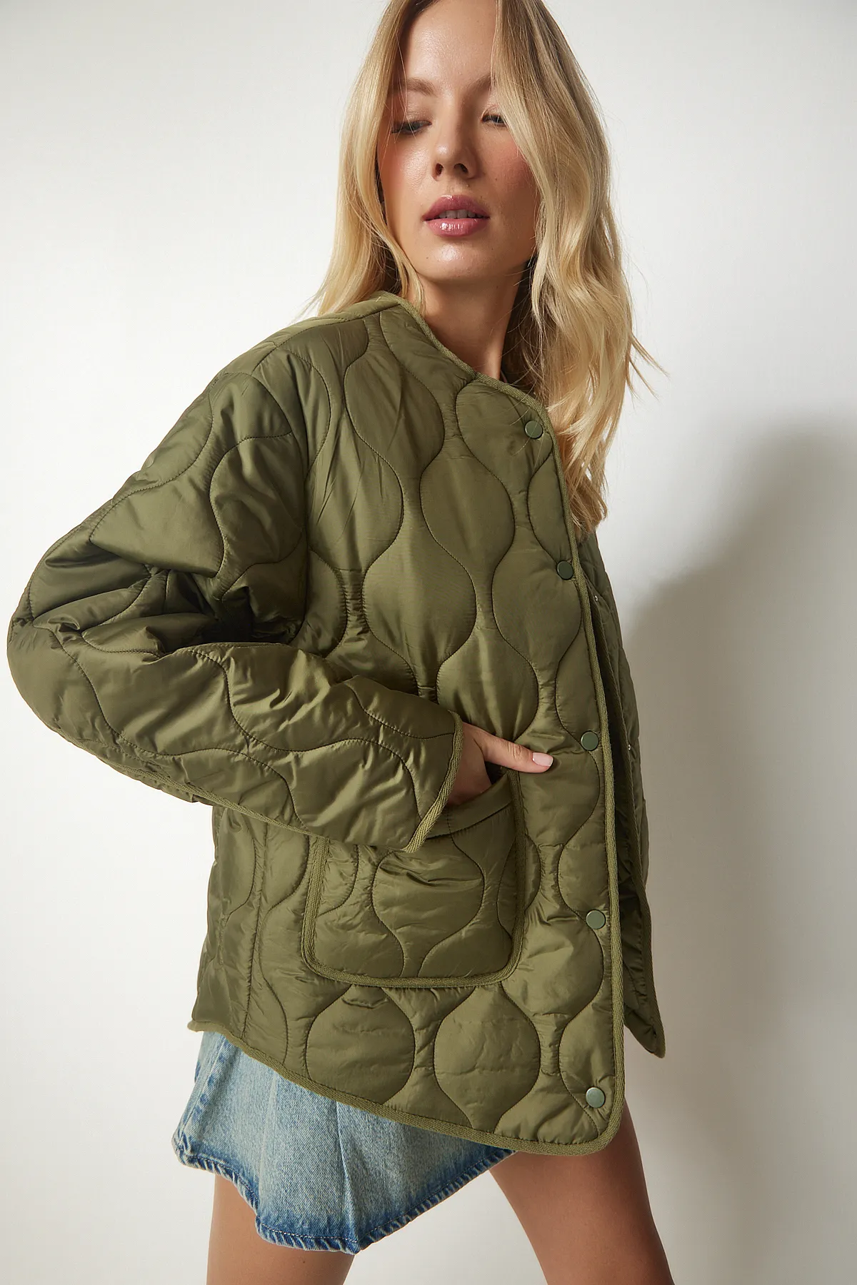 Happiness İstanbul  Winterjacke - Khaki - Basic