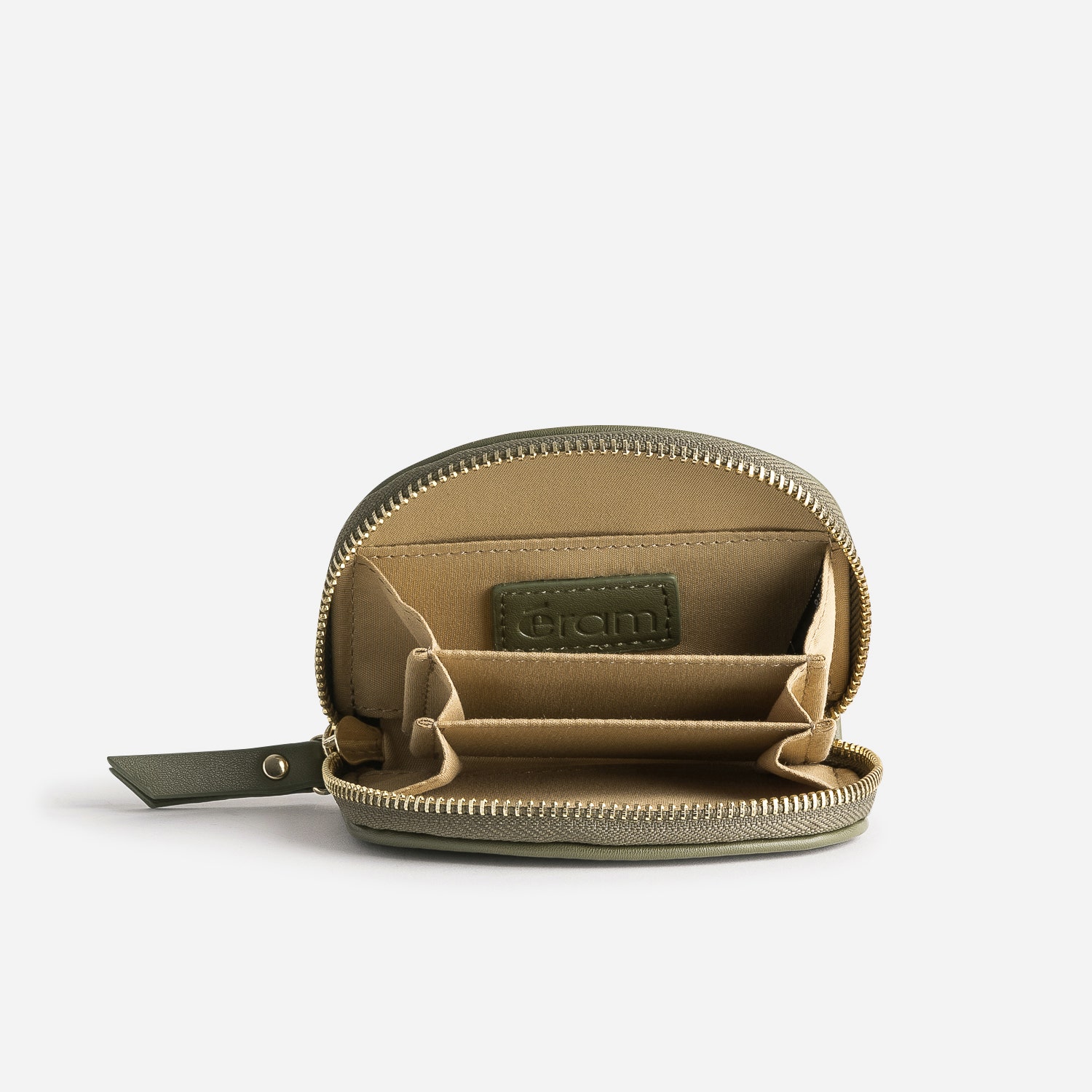 Porte-monnaie vert kaki