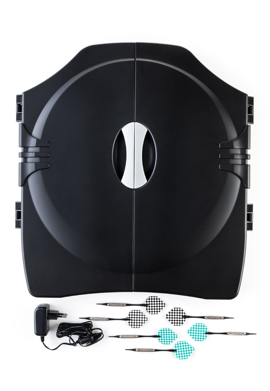 L.A. Sports Elektronische Dartscheibe Bull Legend 1-8 Spieler 6 Softdart Pfeile Dartschrank