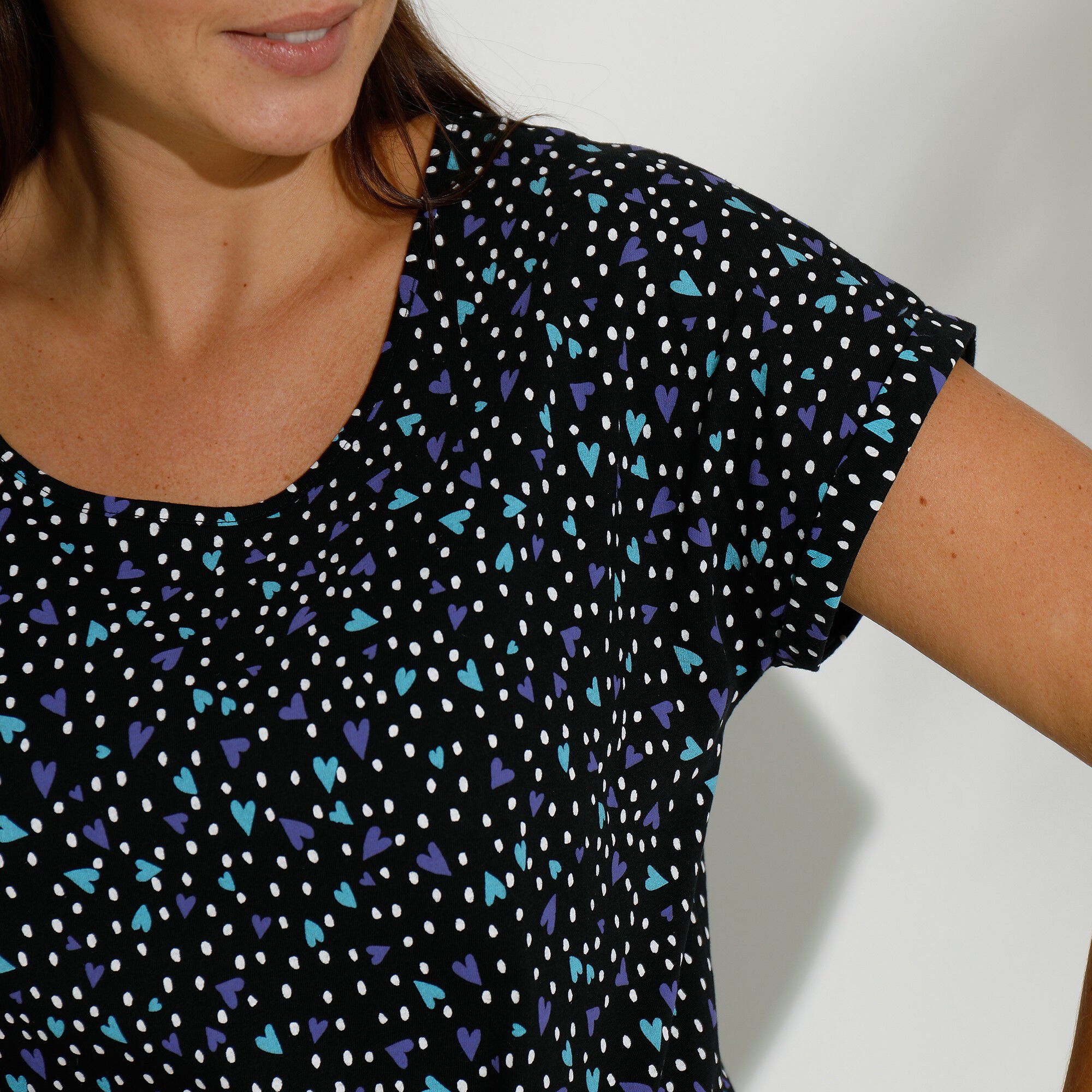 Chemise de nuit coton imprimé 