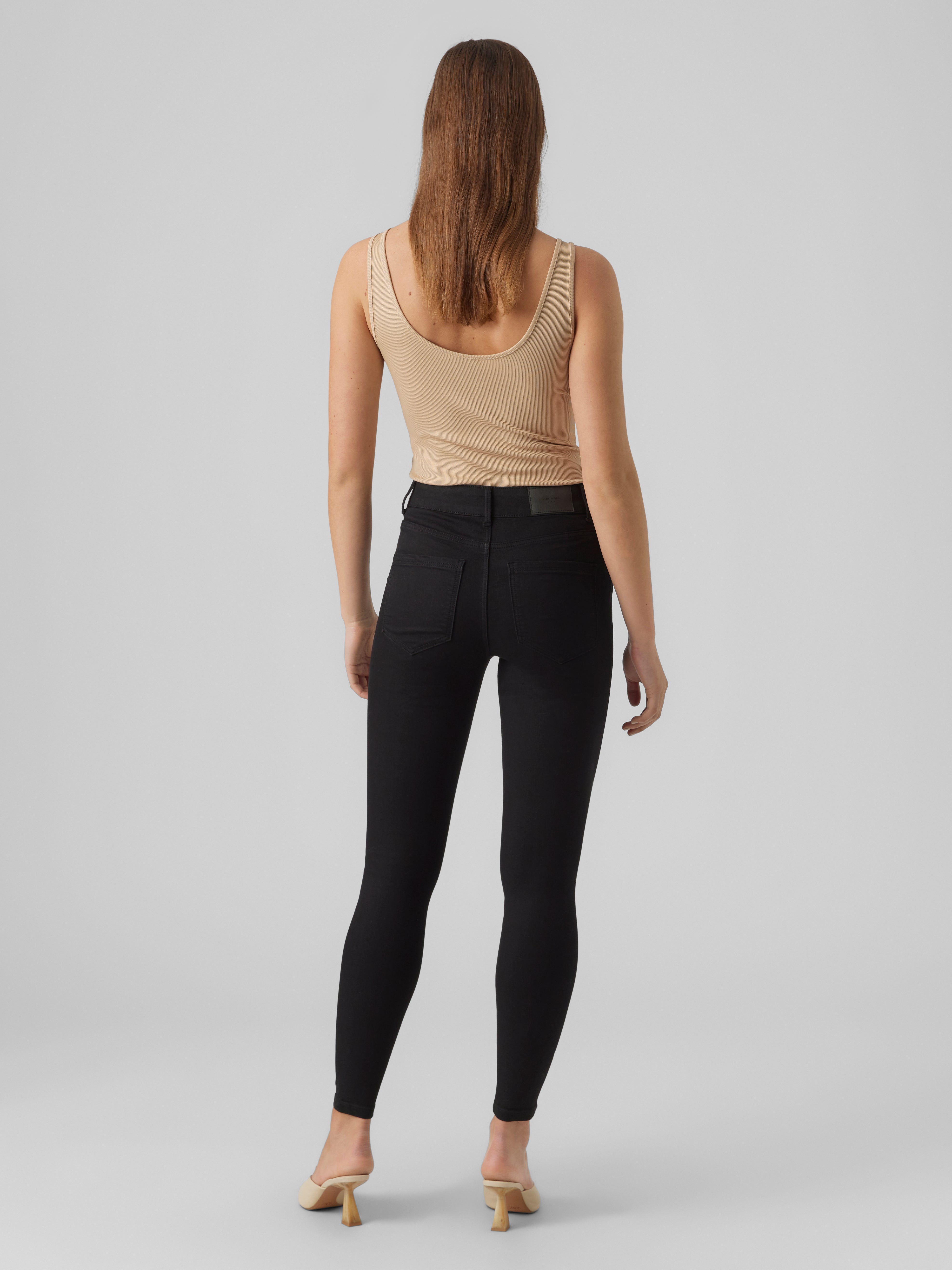VMSOPHIA Hohe Taille Slim Fit Jeans