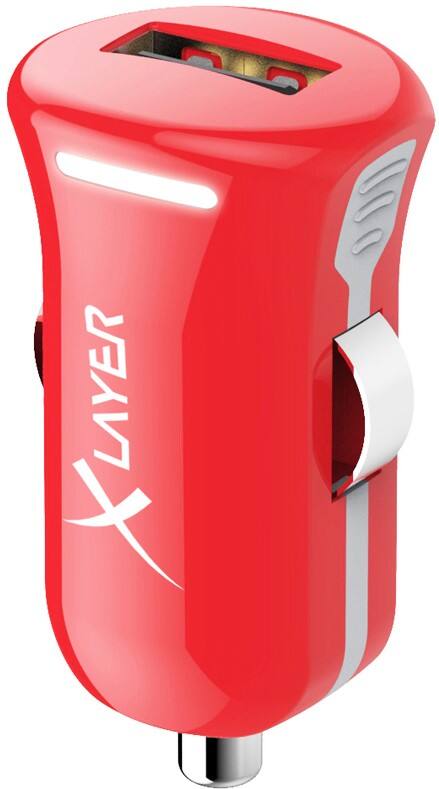 XLAYER 214103 USB-Autoladegerät Adapter Rot