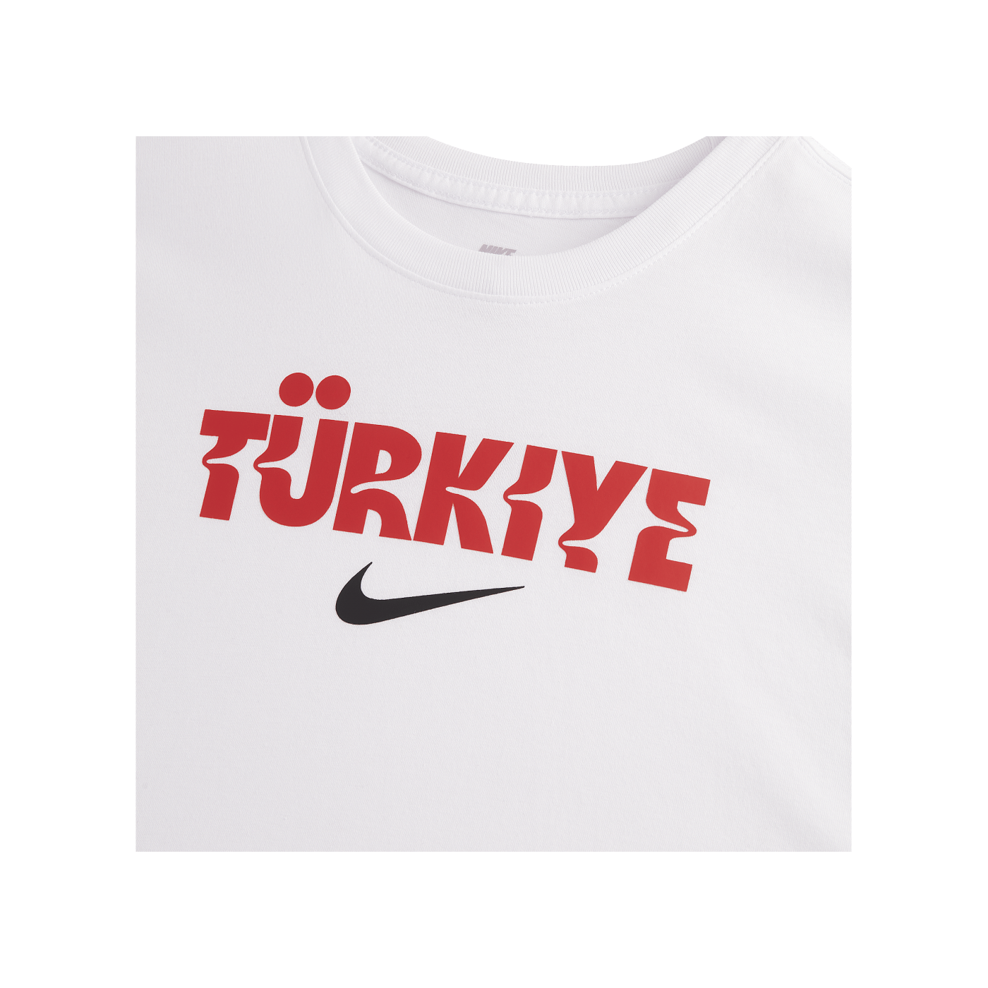 Nike Türkei Crest T-Shirt EM 2024 Weiss Rot F100