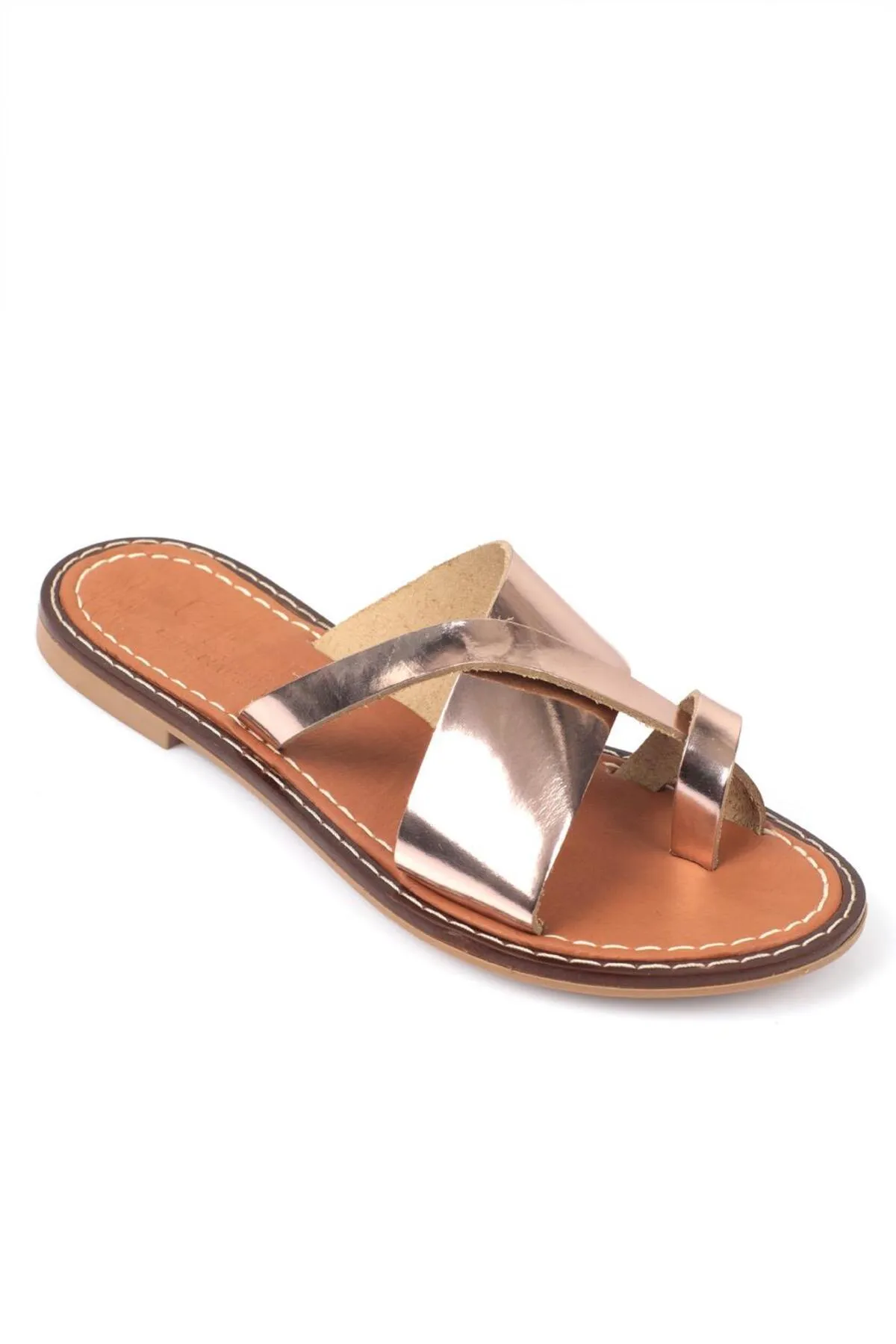 Capone Outfitters  Capone 888 Damen-Hausschuhe aus echtem Leder, Bodrum Rose