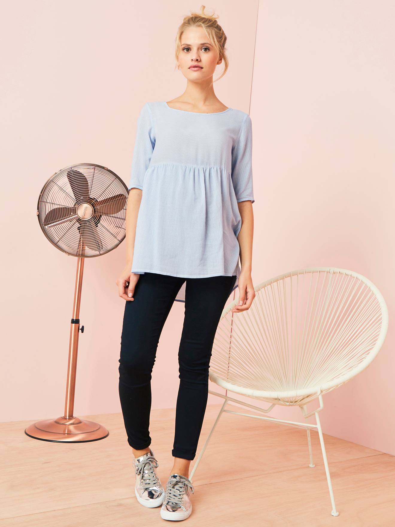 Vertbaudet Umstands-Treggings, Schrittlänge 82 cm - schwarz