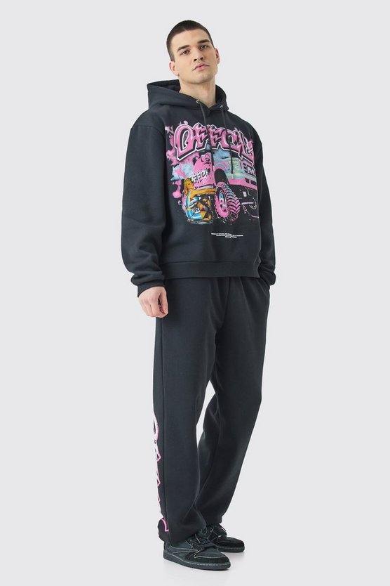 Tall Official Trucker Oversize Trainingsanzug mit Kapuze